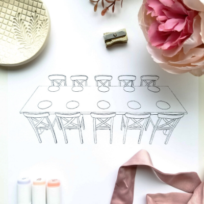 3 Ways To Use Your Drawing Templates - Concept Wedding Designs
