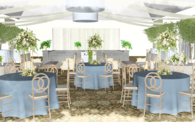 A Venue Transformation | Drapery and Drumlights