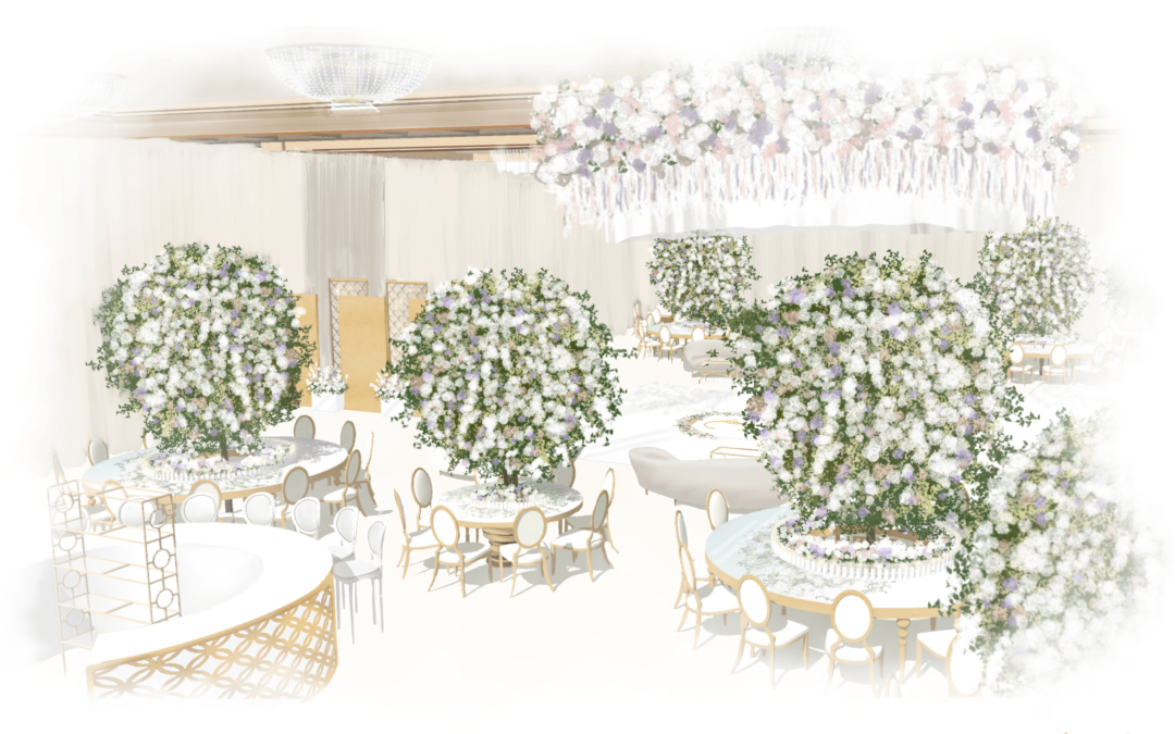 In Full Bloom: A Wedding Rendering Journey from Design to Day