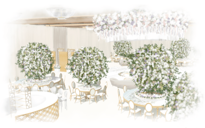 In Full Bloom: A Wedding Rendering Journey from Design to Day